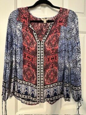 Lucky Brand long sleeve blouse Sz S